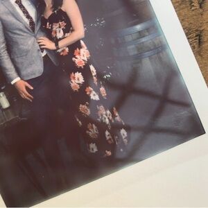 Navy Floral Maxi Dress